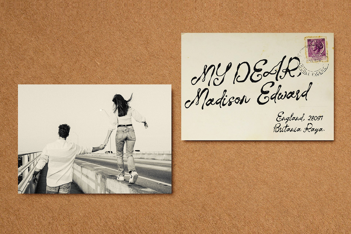 Letter of Berlin Classic Script Font, a Script Font by Myn Type (Photo 2 of 14)