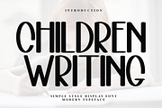 Children Writing, a Serif Font by InermediaSTUDIO (Thumbnail 1 of 7)