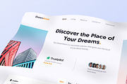 Real Estate Website Header Template, an UI Kit Template by Tanvir Ahammed Tamim (Thumbnail 2 of 4)