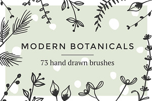 Modern Botanical Photoshop Brushes