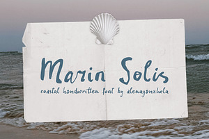 Marin Solis Coastal Handwritten font, a Handwritten Font by alenaganzhela