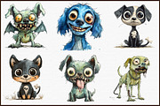 Zombie Dog Clipart, an Illustration by Sublimation Artist (Thumbnail 3 of 6)