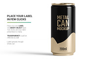 200ml Slim Can Mockup, a Packaging Mockup by AY Mock-Ups (Thumbnail 4 of 10)