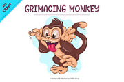 Big Bundle of Cartoon Monkeys 04., an Animal Illustration by KENO Mascots (Thumbnail 4 of 7)