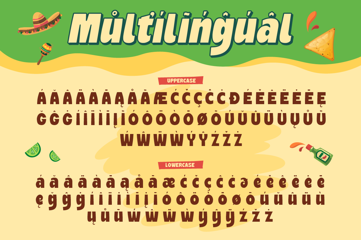Jafitos - Food Display Font, a Sans Serif Font by Burntilldead (Photo 11 of 12)