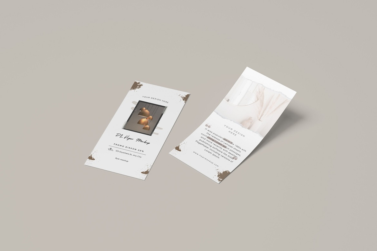 DL Flyer Mockup, an Advertising Mockup by YurnalisPerix (Photo 4 of 5)