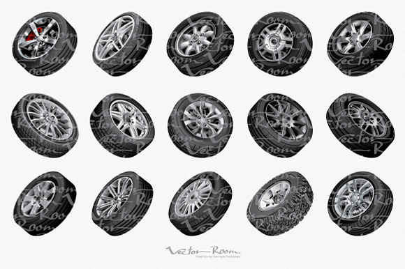 Automobile Wheels Bundle