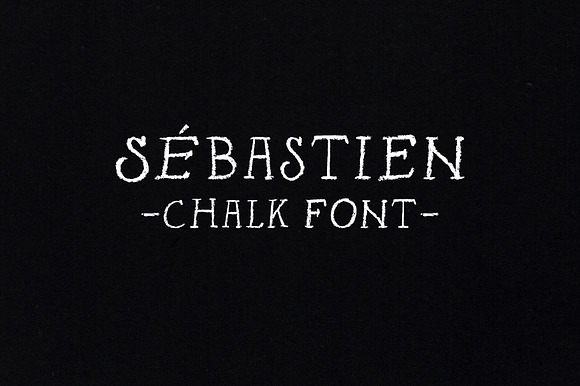 Sebastien chalk font preview 8