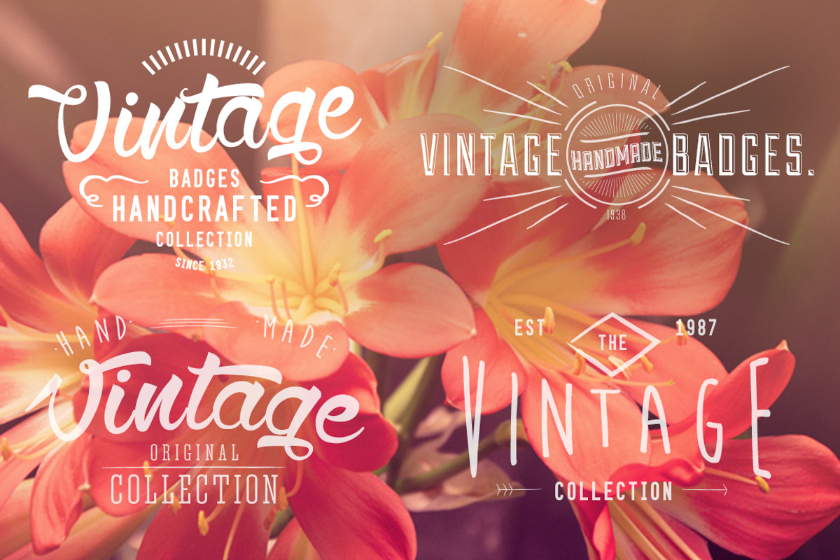 Vintage Handcrafted Badges, an Object Graphic by plaxtico (Photo 2 of 4)