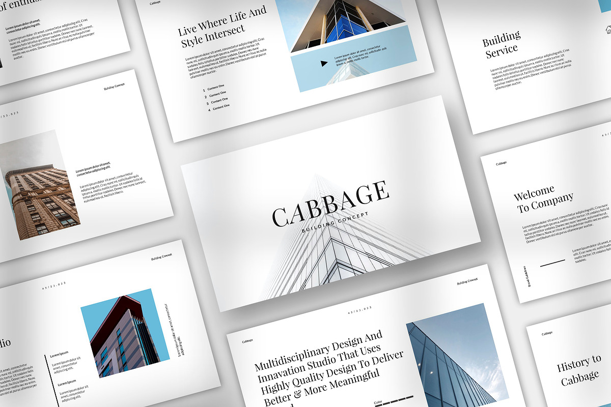 Cabbage Building Presentation Pack, a Presentation Template by Spesifikstd (Photo 2 of 11)