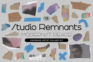 STUDIO REMNANTS Collage Kit, an Object Graphic by angelainthefields