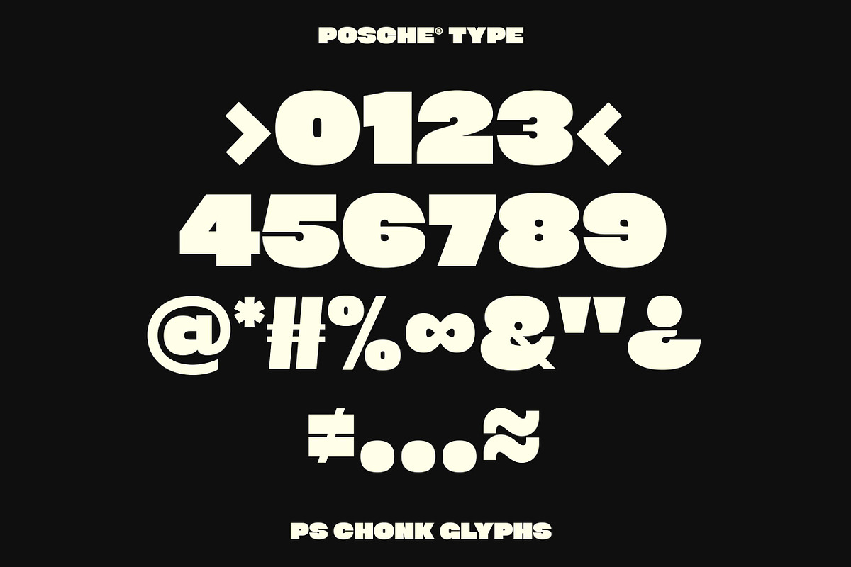 PS CHONK | Display Typeface, a Sans Serif Font by Posche Type (Photo 3 of 14)