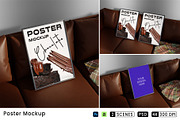 Poster Mockup, an Advertising Mockup by Farabion Studio (Thumbnail 1 of 3)