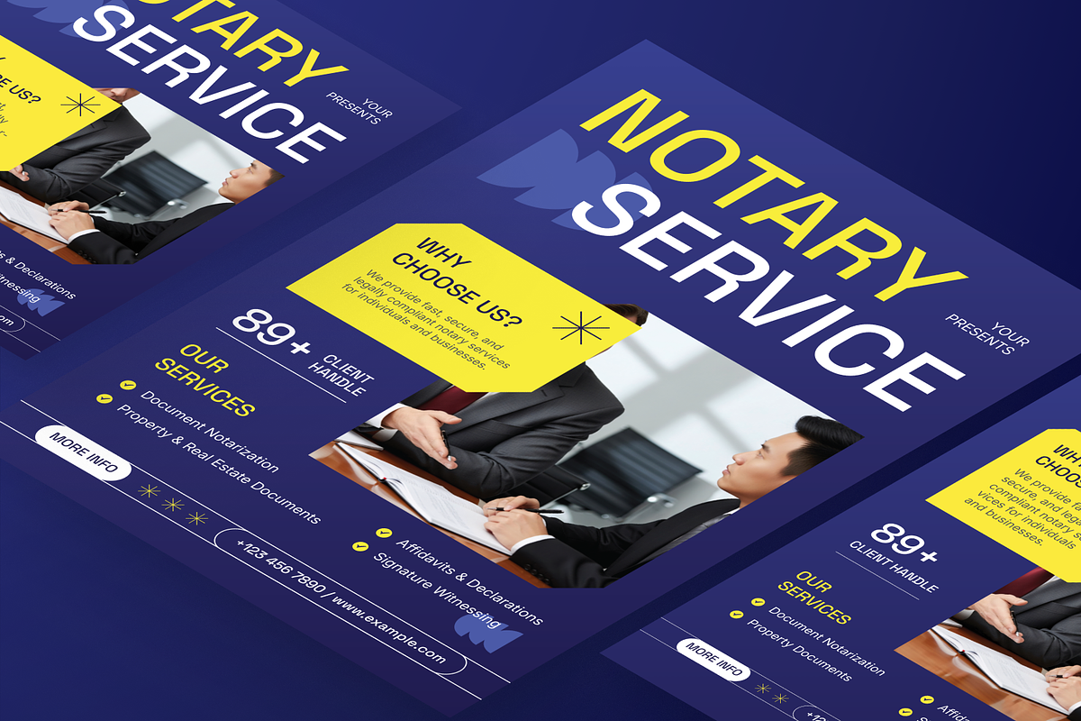 Notary Service Flyer Set, a Flyer Template by Annora Studio (Photo 5 of 6)