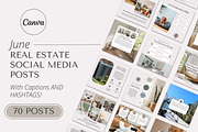 June Real Estate Social Media, a Social Media Template by Marketing Templates Co. (Thumbnail 1 of 9)