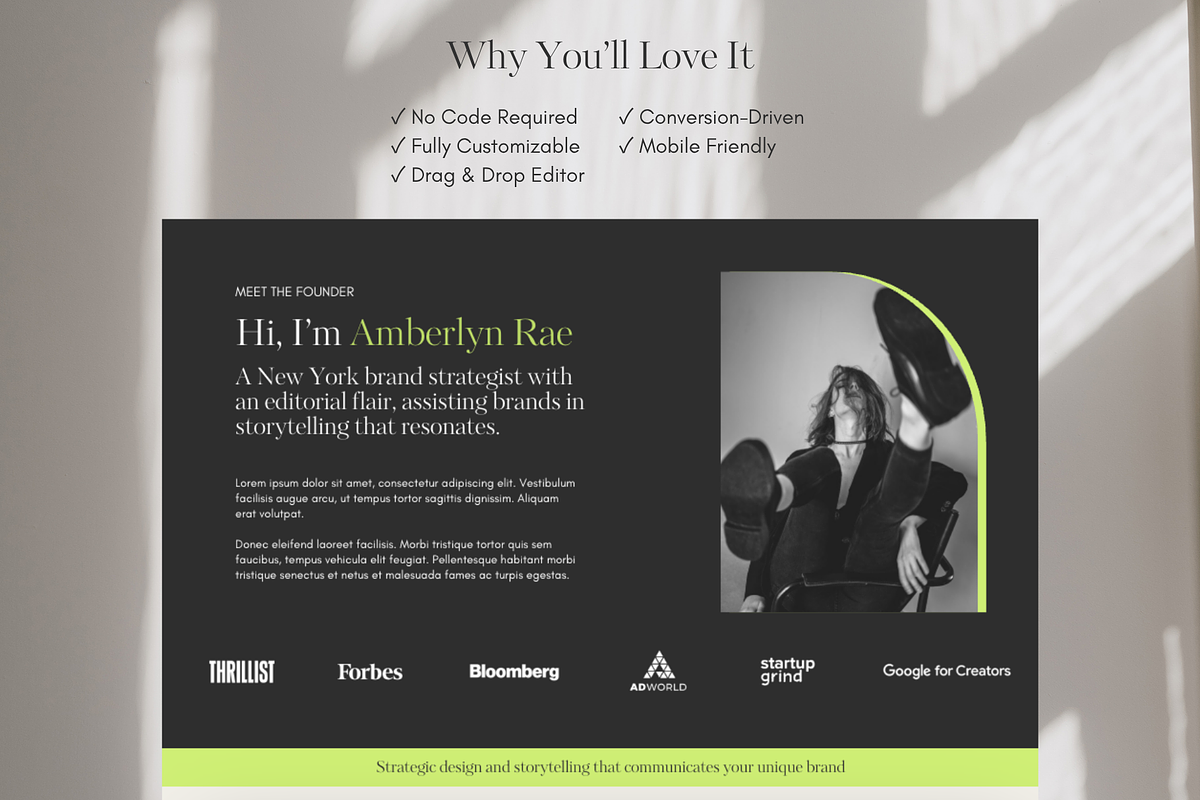 Canva Website For Coaches preview 4
