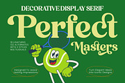 Perfect Masters Decorative Display, a Serif Font by timelesstype.co (Thumbnail 1 of 10)