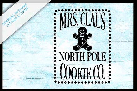 Mrs. Klause Cookie Co. SVG File