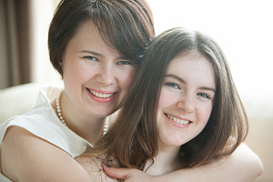 Mother and daughter stock photo containing family and happy