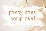 Lila Mae Fancy Sans Serif Font, a Handwritten Font by PaperMoon (Thumbnail 5 of 7)