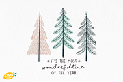 Boho Christmas Trees PNG Bundle, a Seasonal Illustration by LemonDesign (Thumbnail 3 of 12)