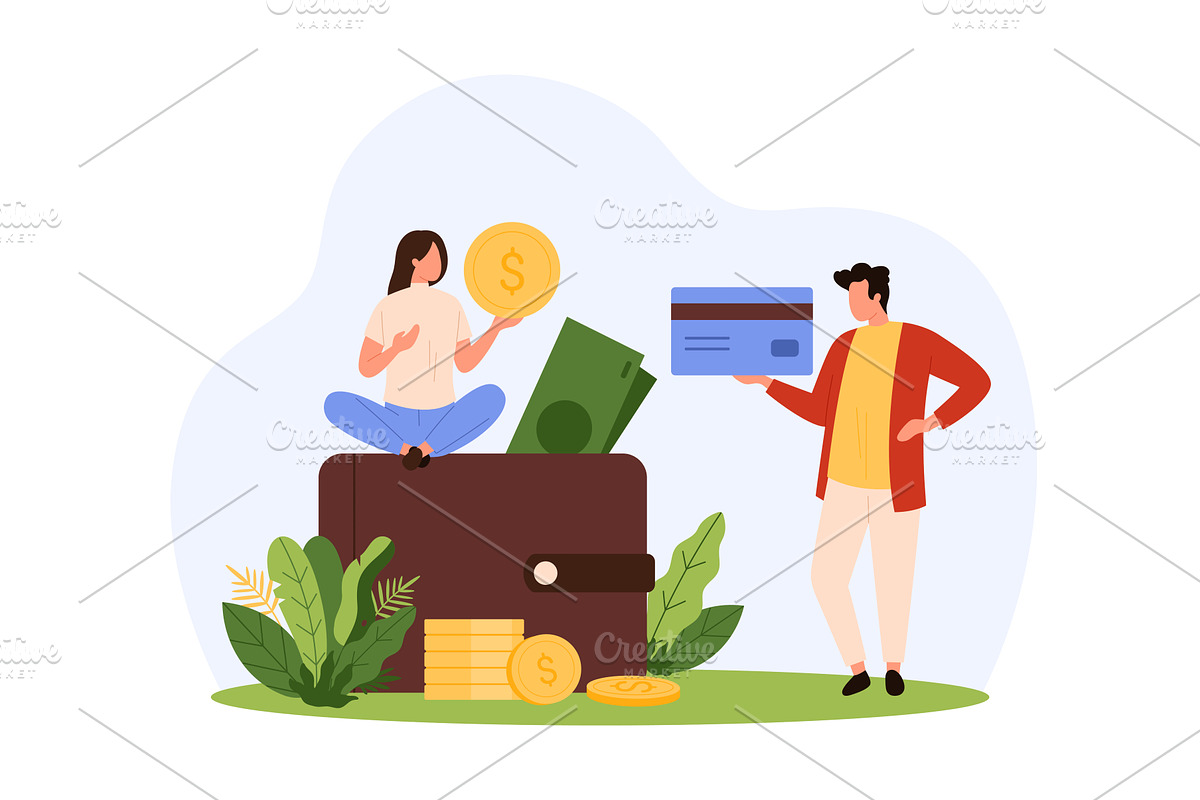 Bank payment shopping reward, a Finance Illustration by Flashvector