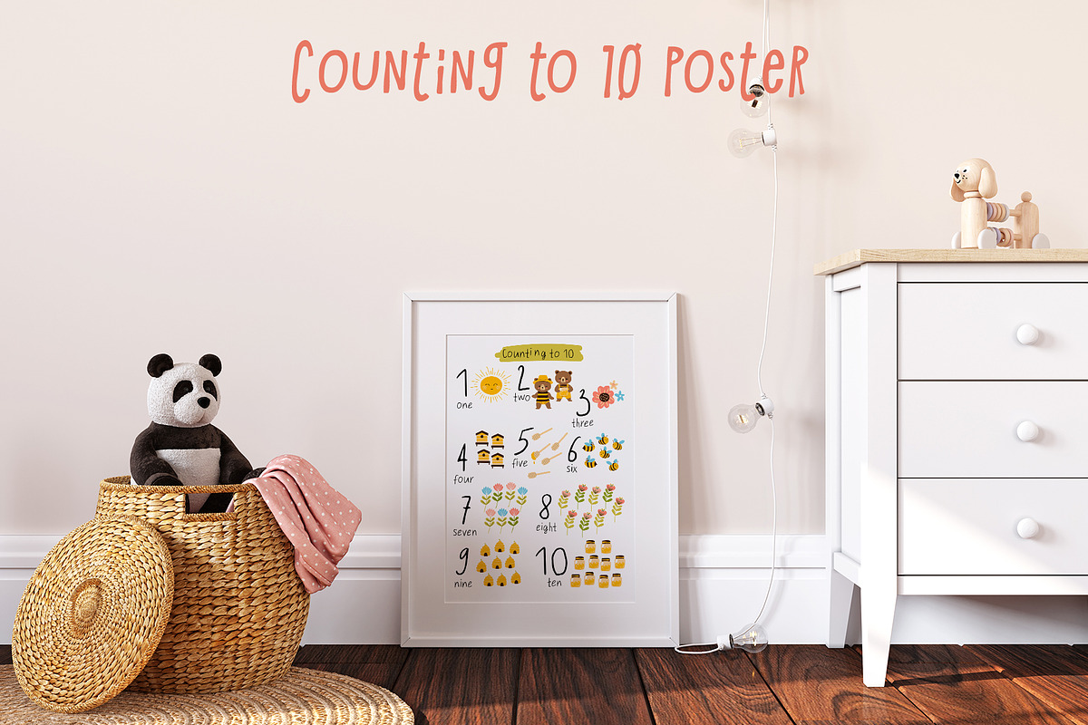 Bees, Honey Cartoon Vector Set, an Object Illustration by Elena Dorosh (Photo 6 of 14)