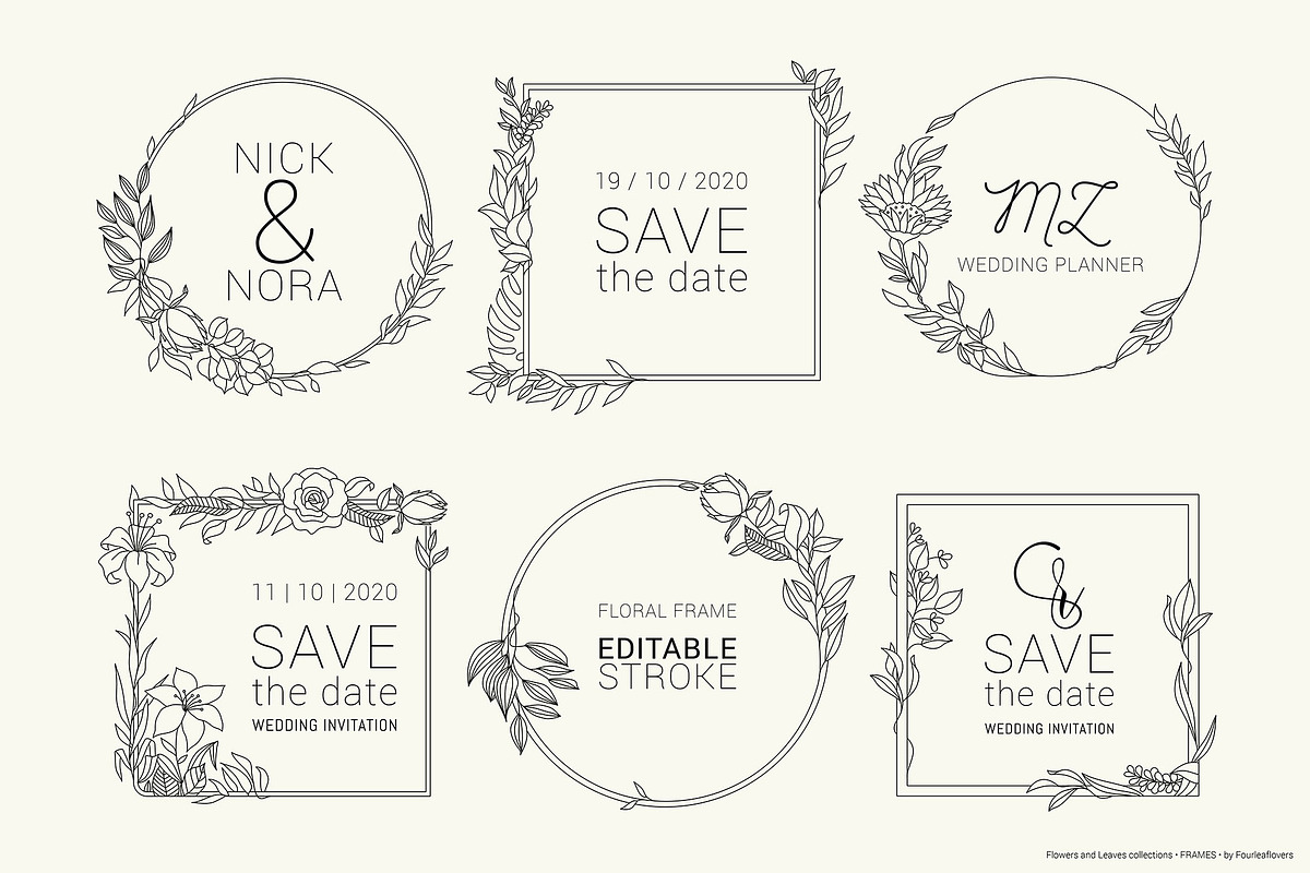 Big Set of Vector Floral Elements, a Decorative Illustration by FourLeafLover (Photo 4 of 18)