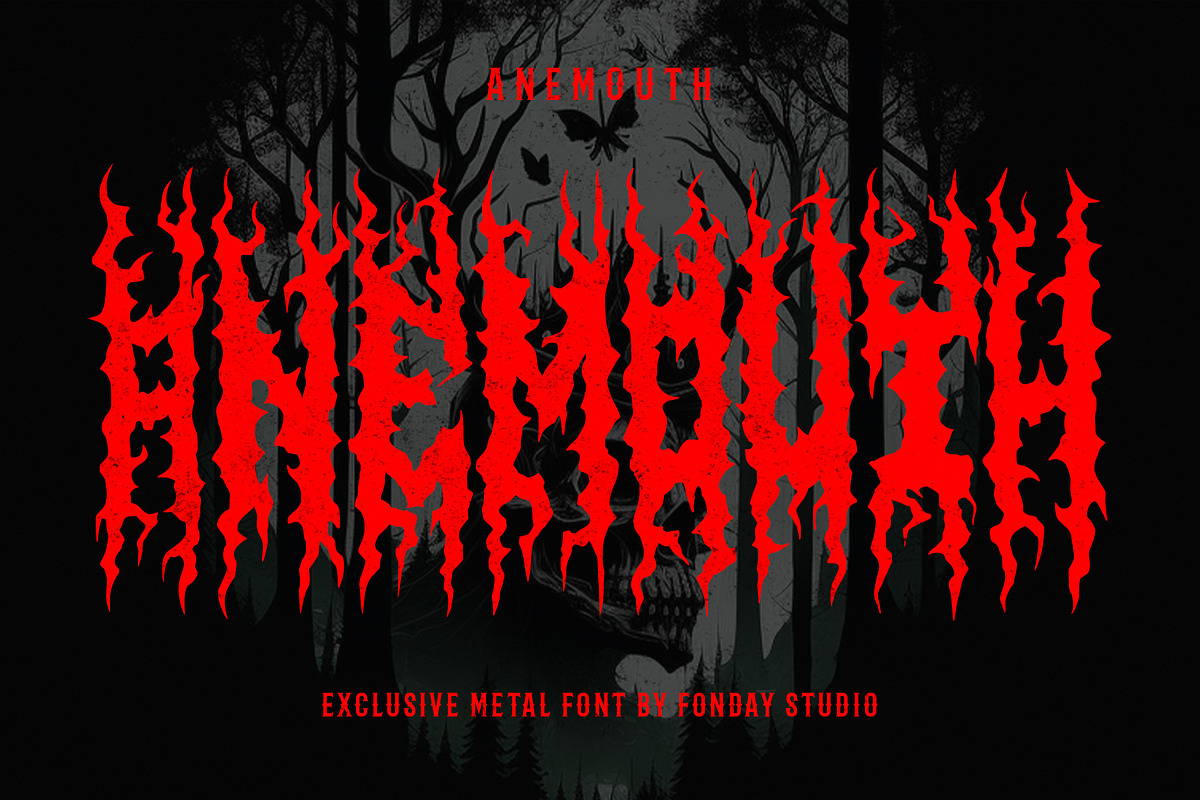 Ravenous - Death Metal Font, a Blackletter Font by Fonday Studio (Photo 4 of 6)
