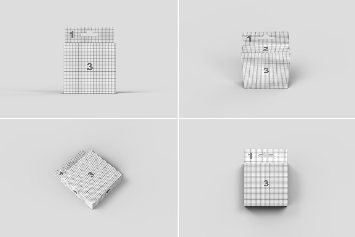 Hanging Box Mockups - 11 views, a Packaging Mockup by Illusiongraphic (Photo 22 of 24)