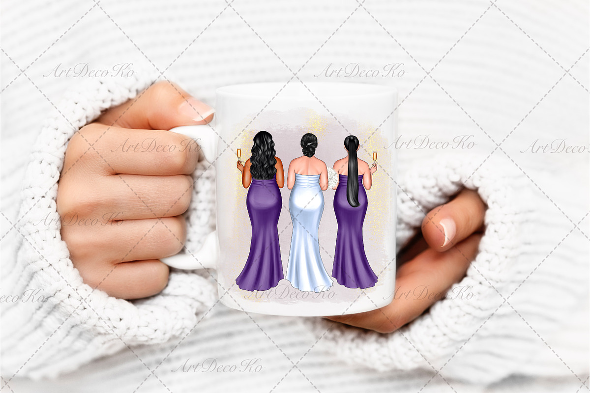 Bridesmaids Plus Size Art, a Person Illustration by DekoArt (Photo 4 of 4)