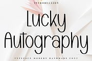 Lucky Autography, a Script Font by FreshTypeINK (Thumbnail 1 of 7)