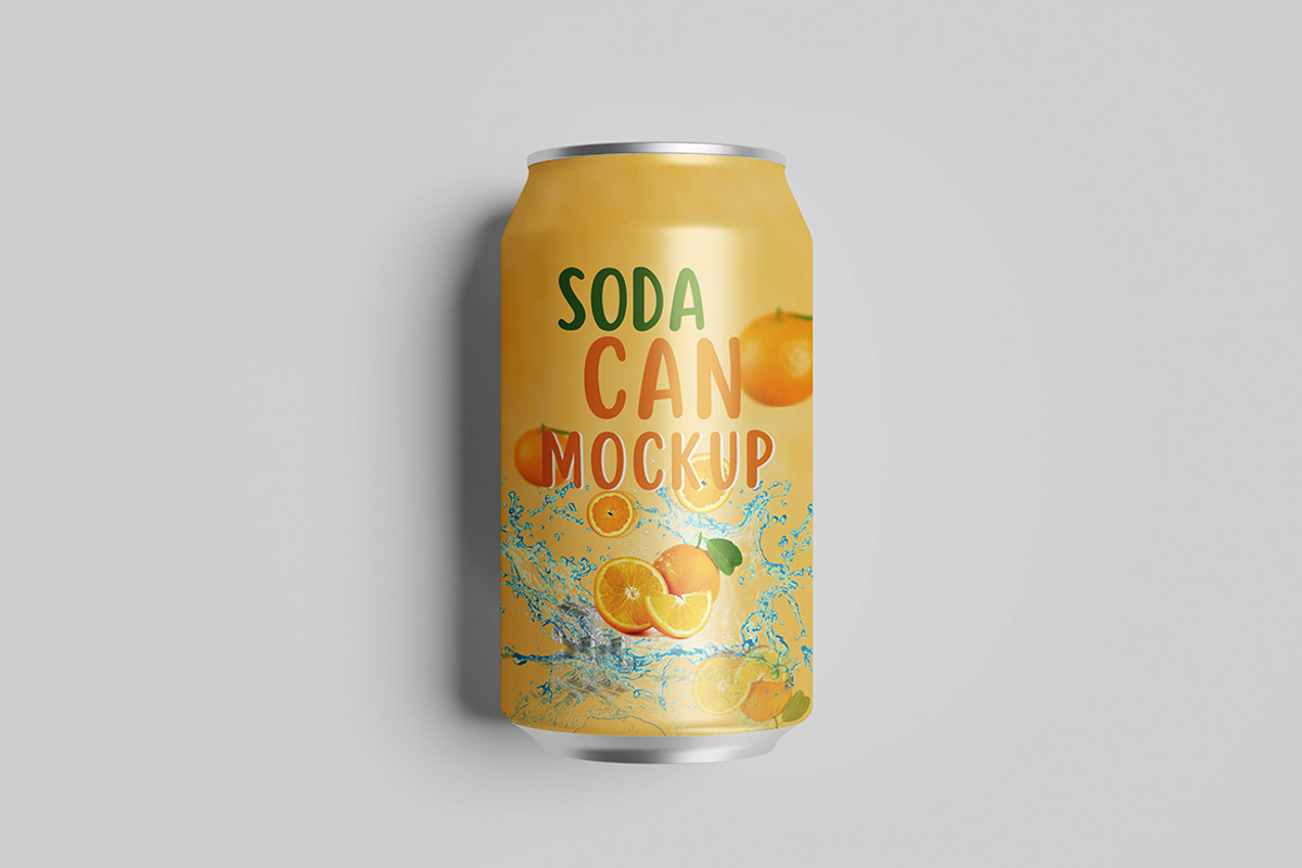 Soda Can Mockup, a Cups & Container Mockup by Indah (Photo 3 of 7)