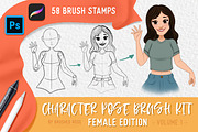 Character pose brush kit, a Brush Add-On by Brushed Rose (Thumbnail 1 of 4)