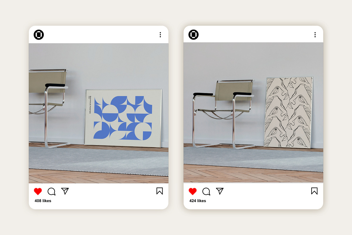 Frame Mockup Set BRAM, a Household Mockup by Bonumo (Photo 11 of 13)