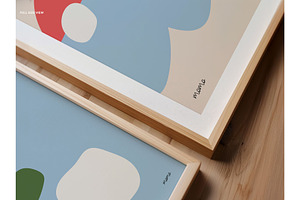 Close-up Frame Mockup Flat Lay PSD