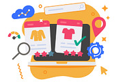 Online store shop website creating, a Technology Illustration by vladwel (Thumbnail 1 of 4)