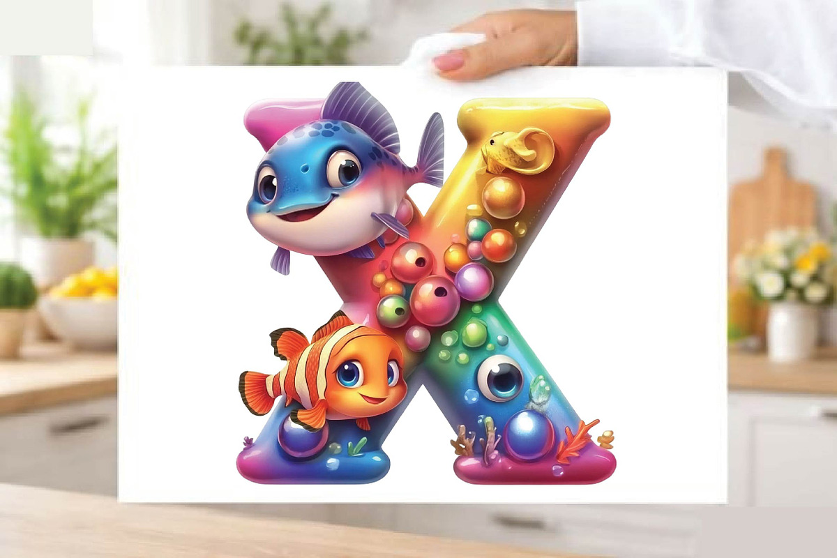 Cute Animal Alphabet Clipart Bundle, an Illustration by SVGArt (Photo 7 of 9)