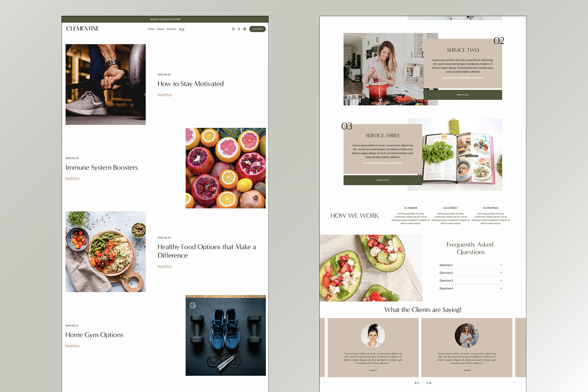 Squarespace Template: Clementine, a Squarespace Template by Breah Designs (Photo 5 of 10)