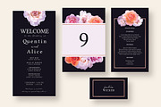 Stylish Dark Floral Wedding Suite, an Invitation Template by Knotted Design (Thumbnail 4 of 4)