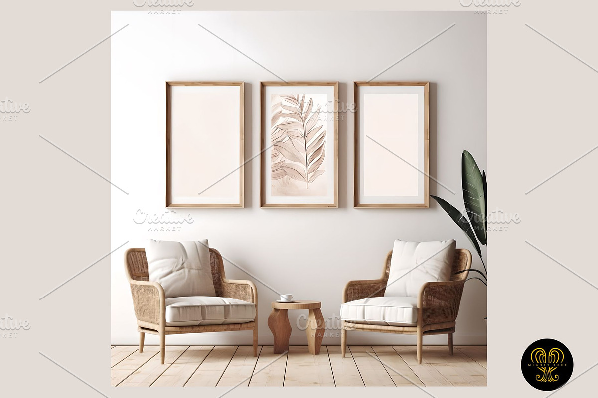 Set with frame mockups 6, a Merchandise Mockup by MightyTreeIE (Photo 7 of 9)