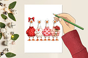 Cute Goose Valentines Day Png, an Illustration by designcity5 (Thumbnail 3 of 9)