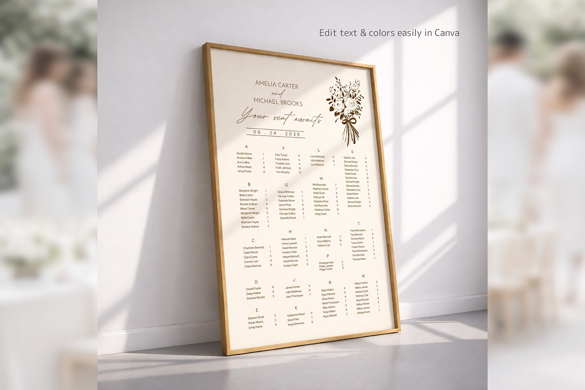Modern Elegant Alphabetical Canva bd, a Poster Template by TyphoonStudio (Photo 7 of 10)