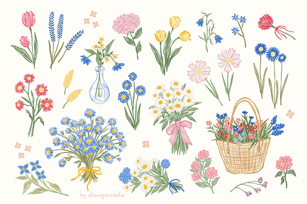 Picnic time - illustrations & frames, an Object Graphic by alenaganzhela (Photo 8 of 11)