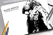 30 Modern Sketch Photoshop Actions, an Action Add-On by Jacpot007 (Thumbnail 14 of 26)