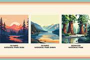 National Park Poster Illustrations, a Decorative Illustration by Vicarel Studios (Thumbnail 19 of 23)