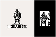 Highlander Scottish Warrior Logo, a Branding & Logo Template by Enola99d (Thumbnail 2 of 2)