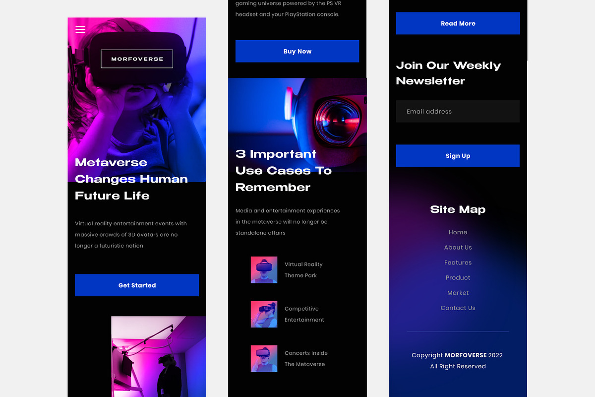 Responsive Morfoverse Product VR App, an UI Kit Template by Panen Creative (Photo 2 of 3)