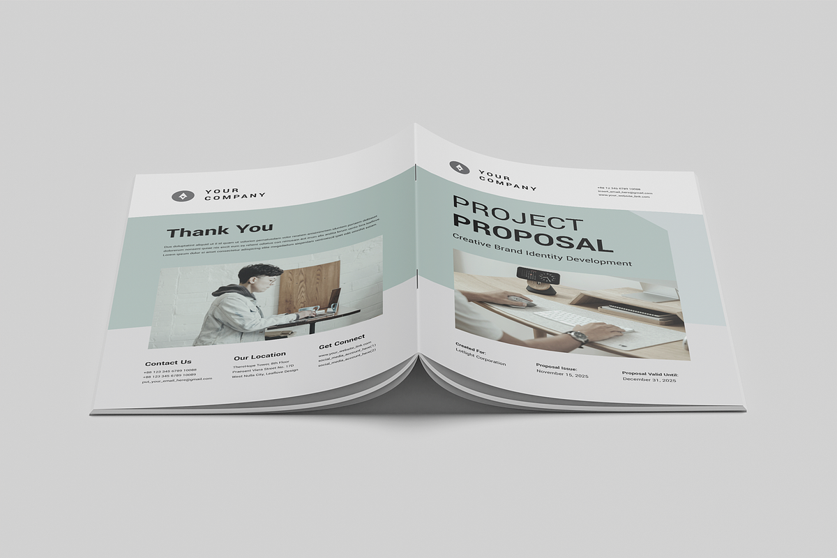 Proposal | Canva, MS Word, InDesign, a Brochure Template by Leaflove (Photo 9 of 10)