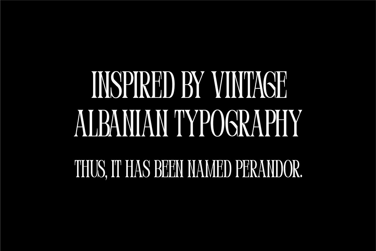 Perandory - Display Type, a Serif Font by Kulturë Type (Photo 6 of 9)